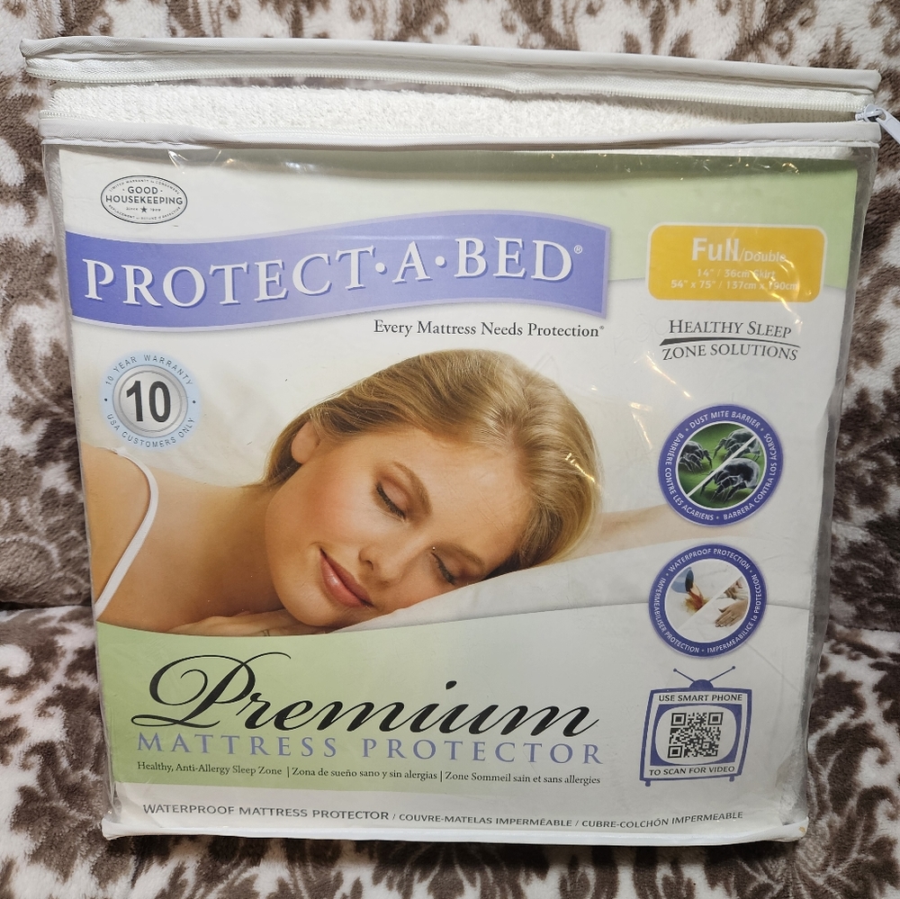 Protect-a-Bed Premium Waterproof Mattress Protector FULL / DOUBLE Fitted Sheet